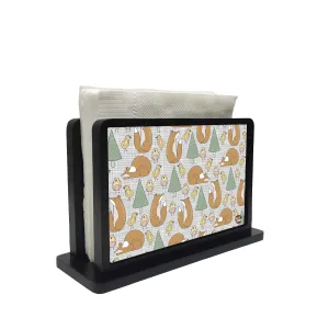 Tissue Holder Paper Napkin Stand -  VINTAGE WOODS