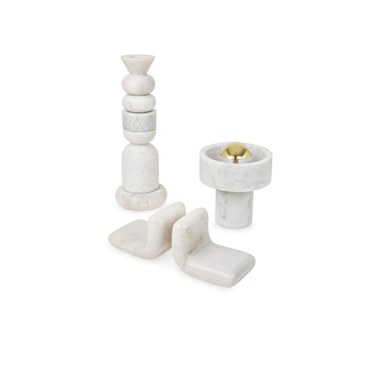 Tom Dixon Stone Stacking Candleholder White
