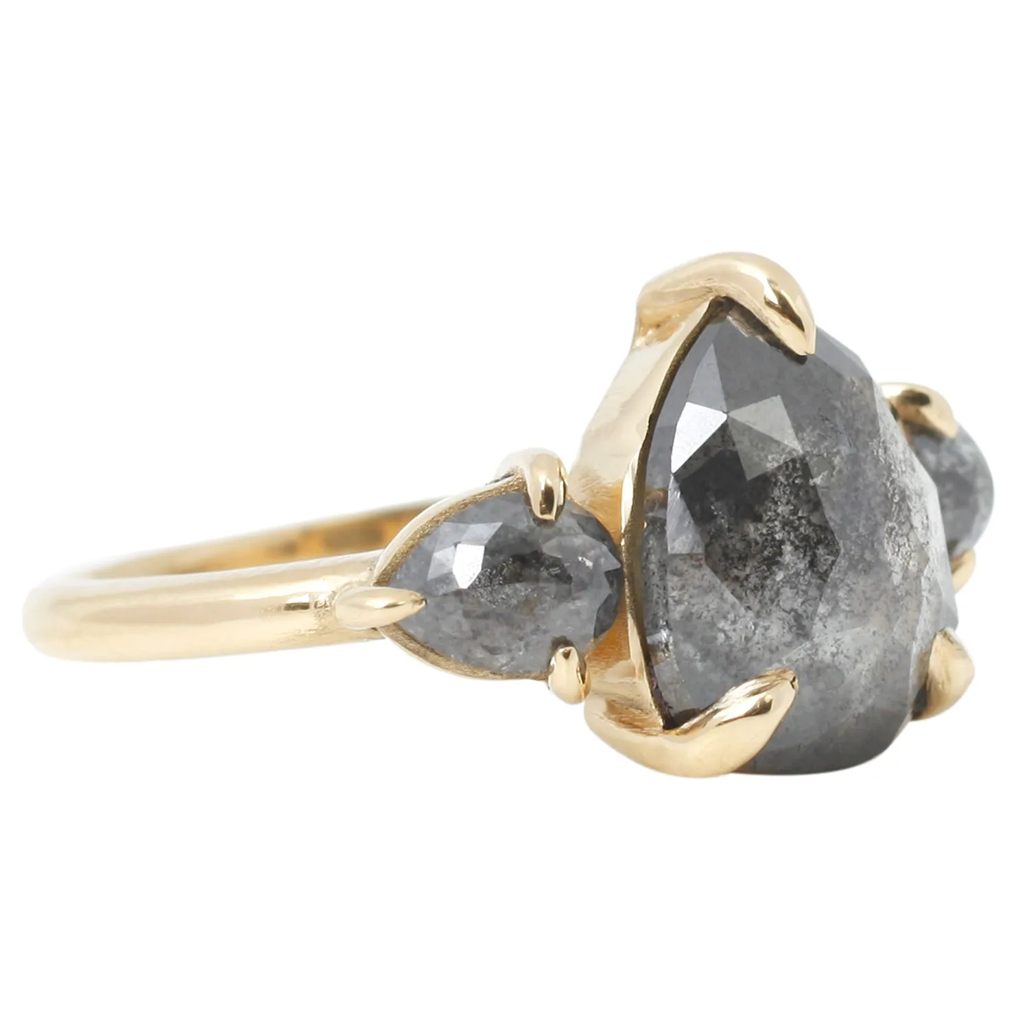 Triple Dark Salt   Pepper Ring