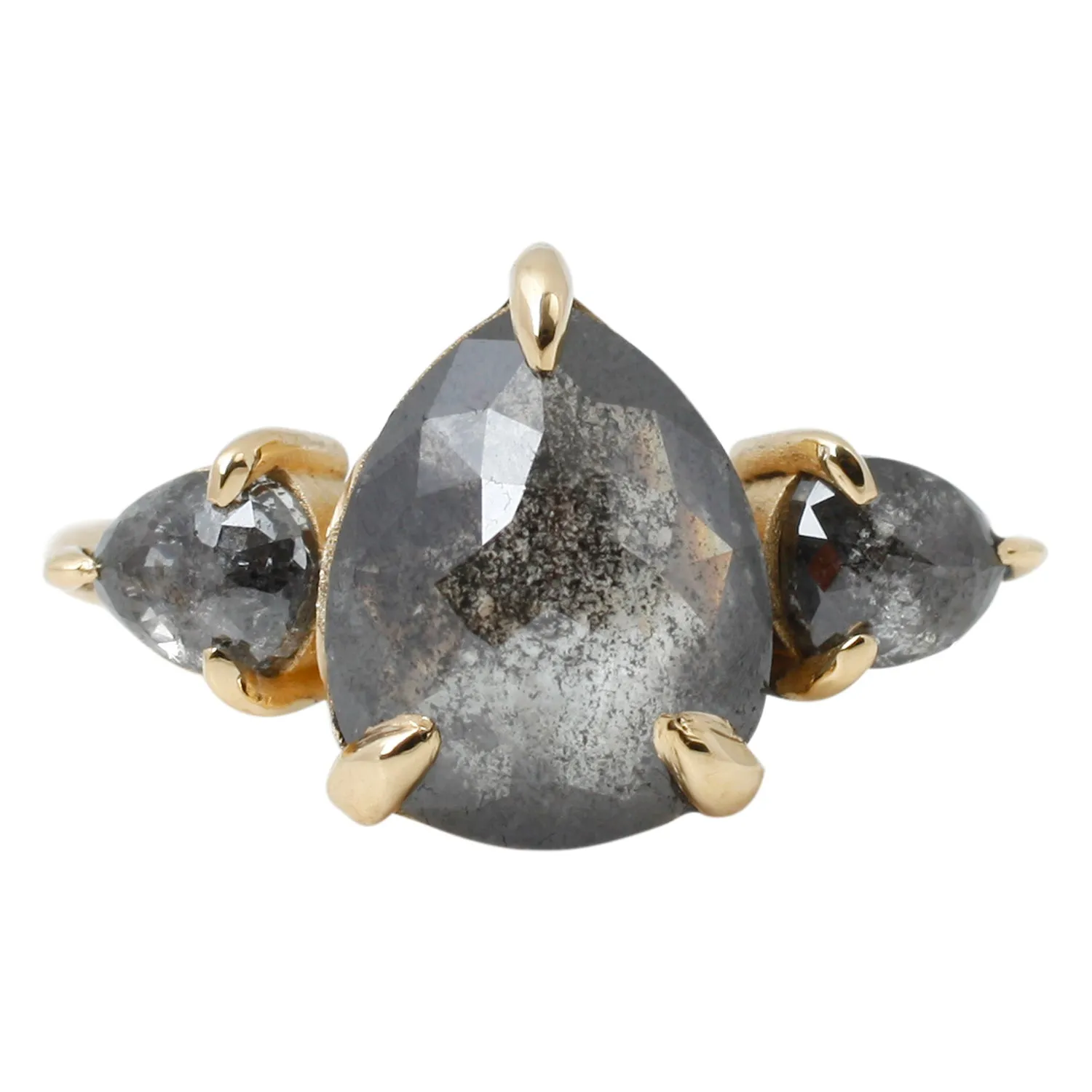 Triple Dark Salt   Pepper Ring