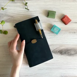 [TSL] Calf Leather Magnetic Pen Clip