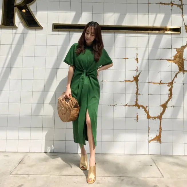 VenusFox cotton bandage bodycon sexy casual dress