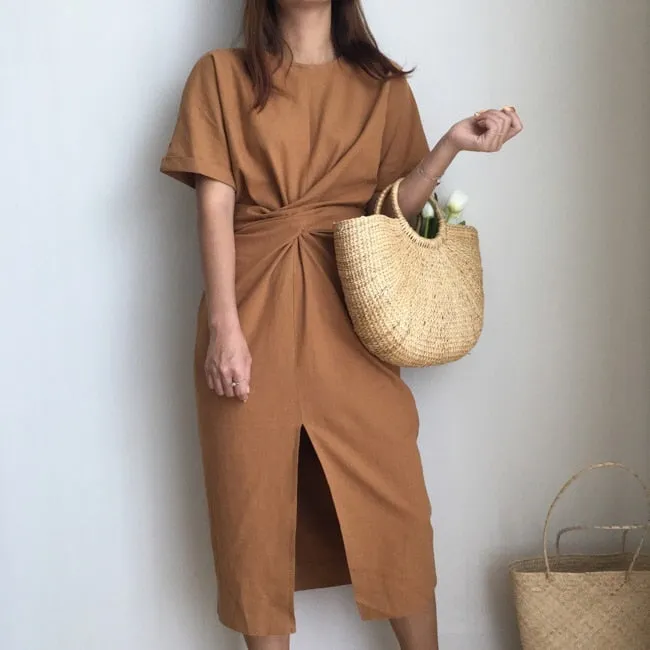 VenusFox cotton bandage bodycon sexy casual dress