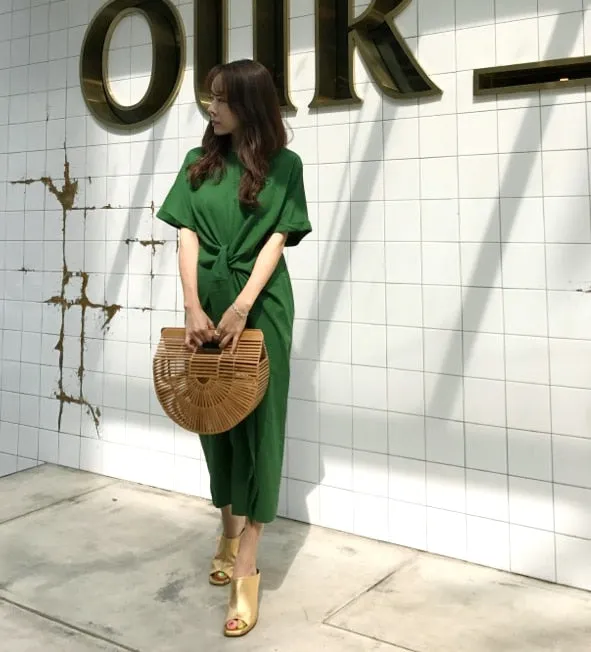 VenusFox cotton bandage bodycon sexy casual dress