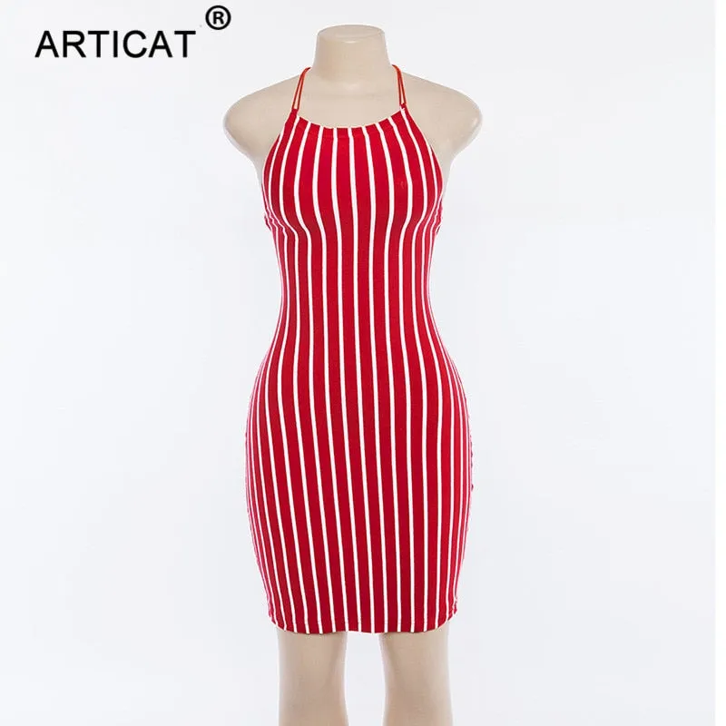 VenusFox Sexy Backless Bandage Dress