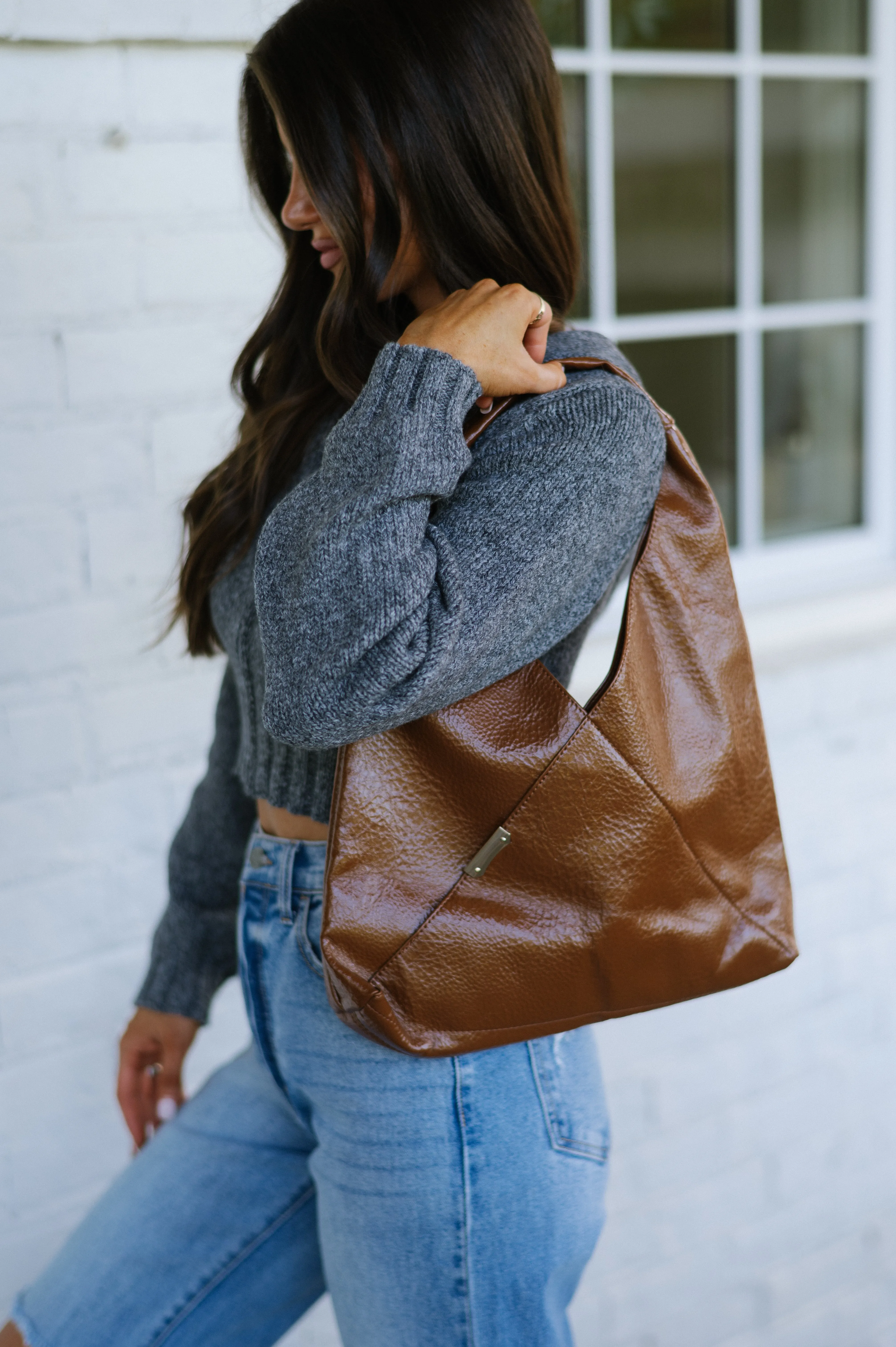 Vintage Shoulder Bag-Brown