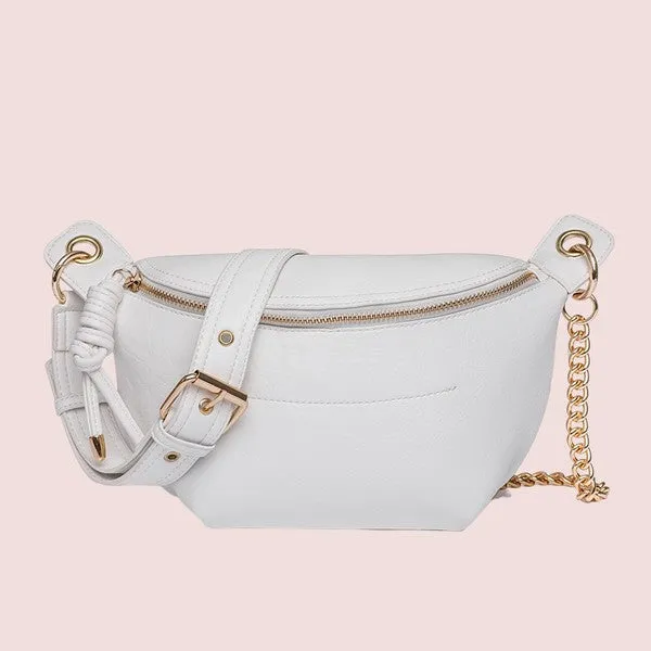 Weekender Twist Tassel Sling Chain Crossbody Bum Bag