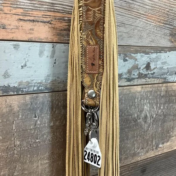 Western Mini Leather Fringe Strap 48" #24802