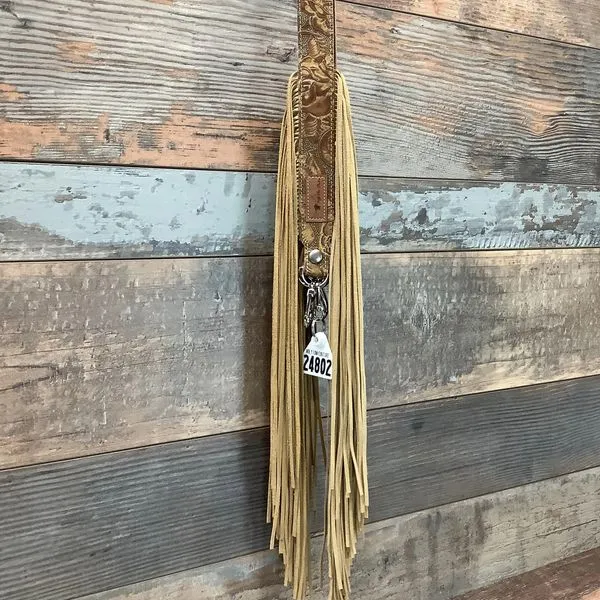 Western Mini Leather Fringe Strap 48" #24802