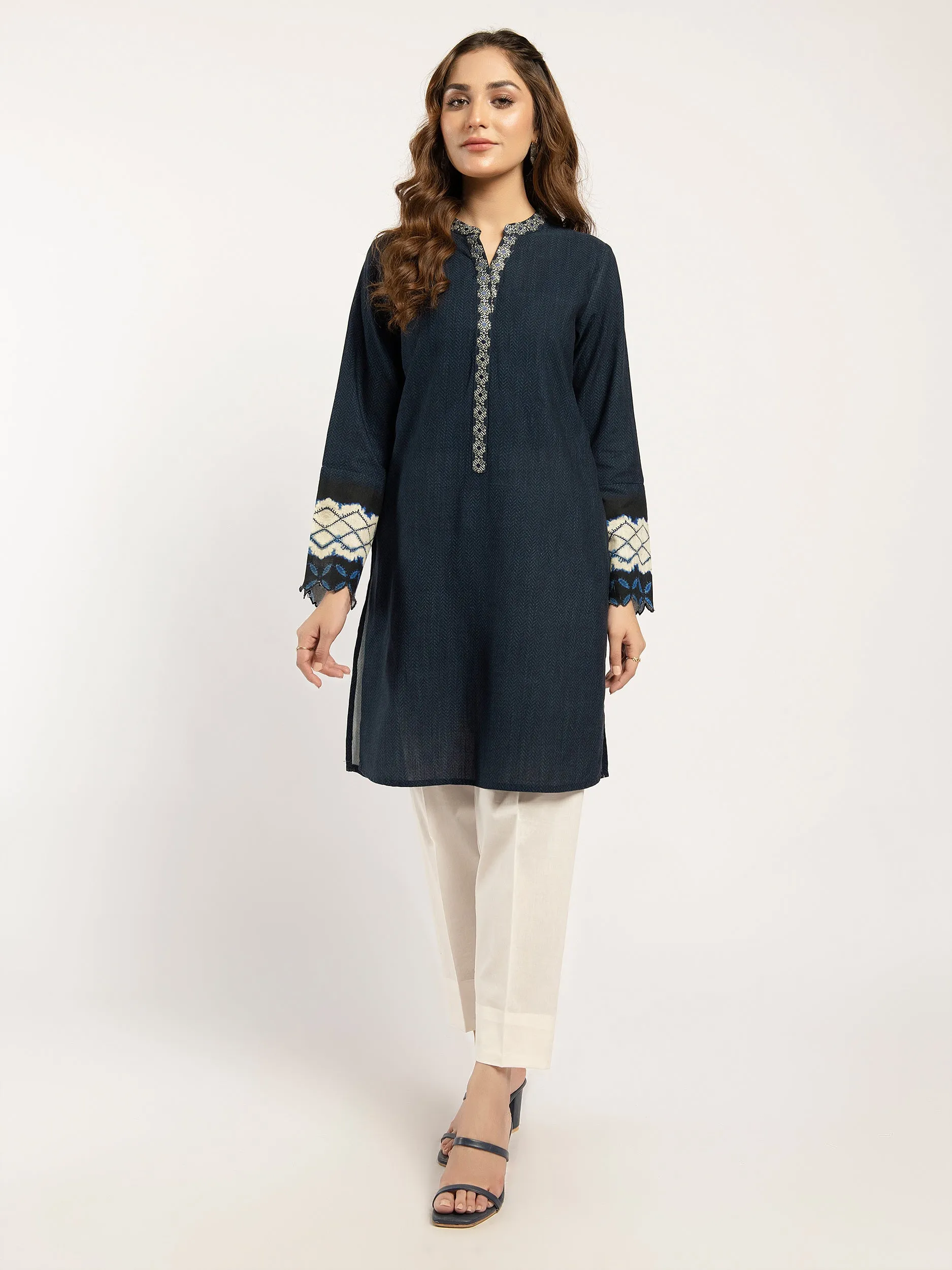 Winter Cotton Shirt-Embroidered (Pret)
