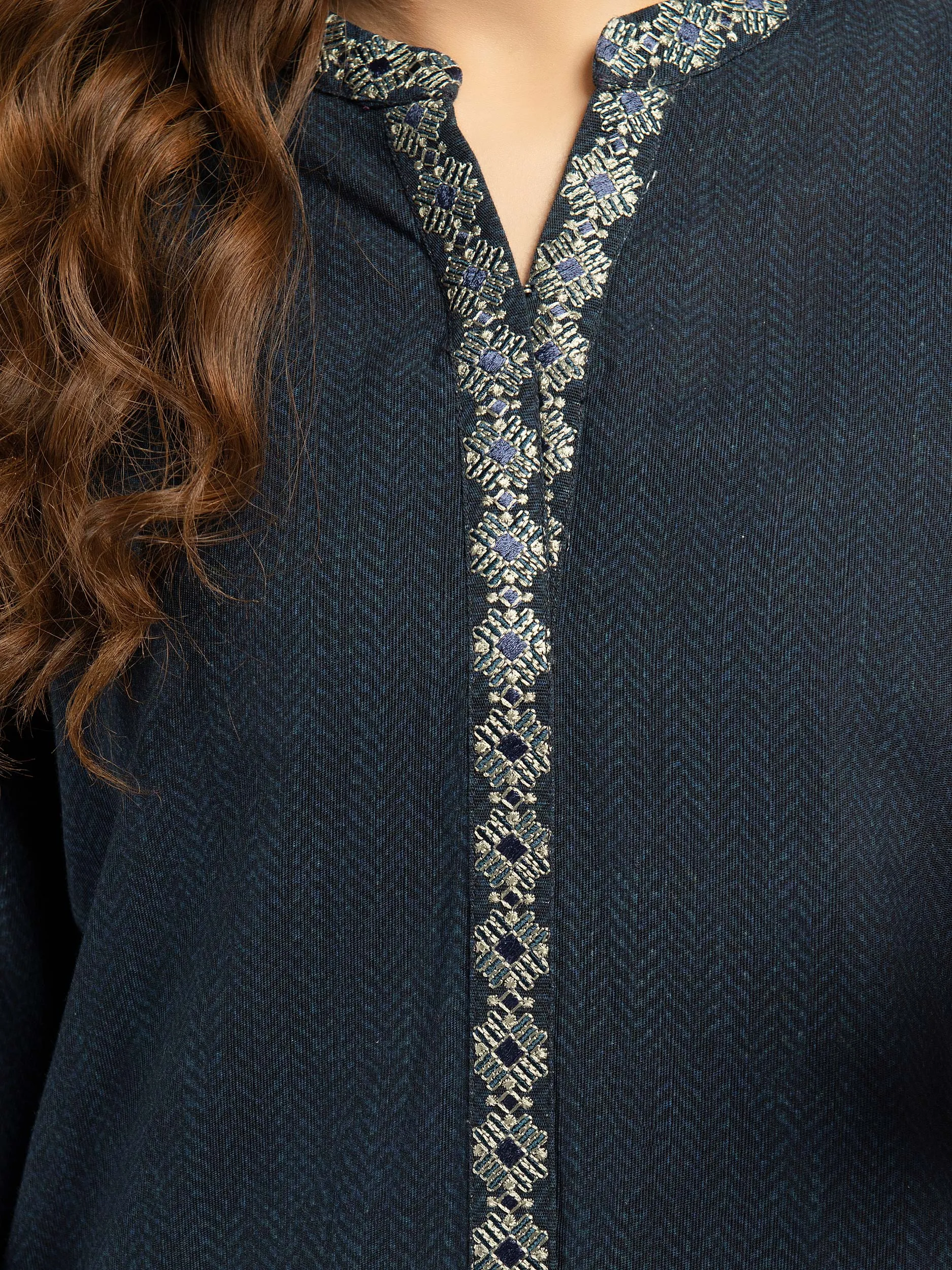 Winter Cotton Shirt-Embroidered (Pret)