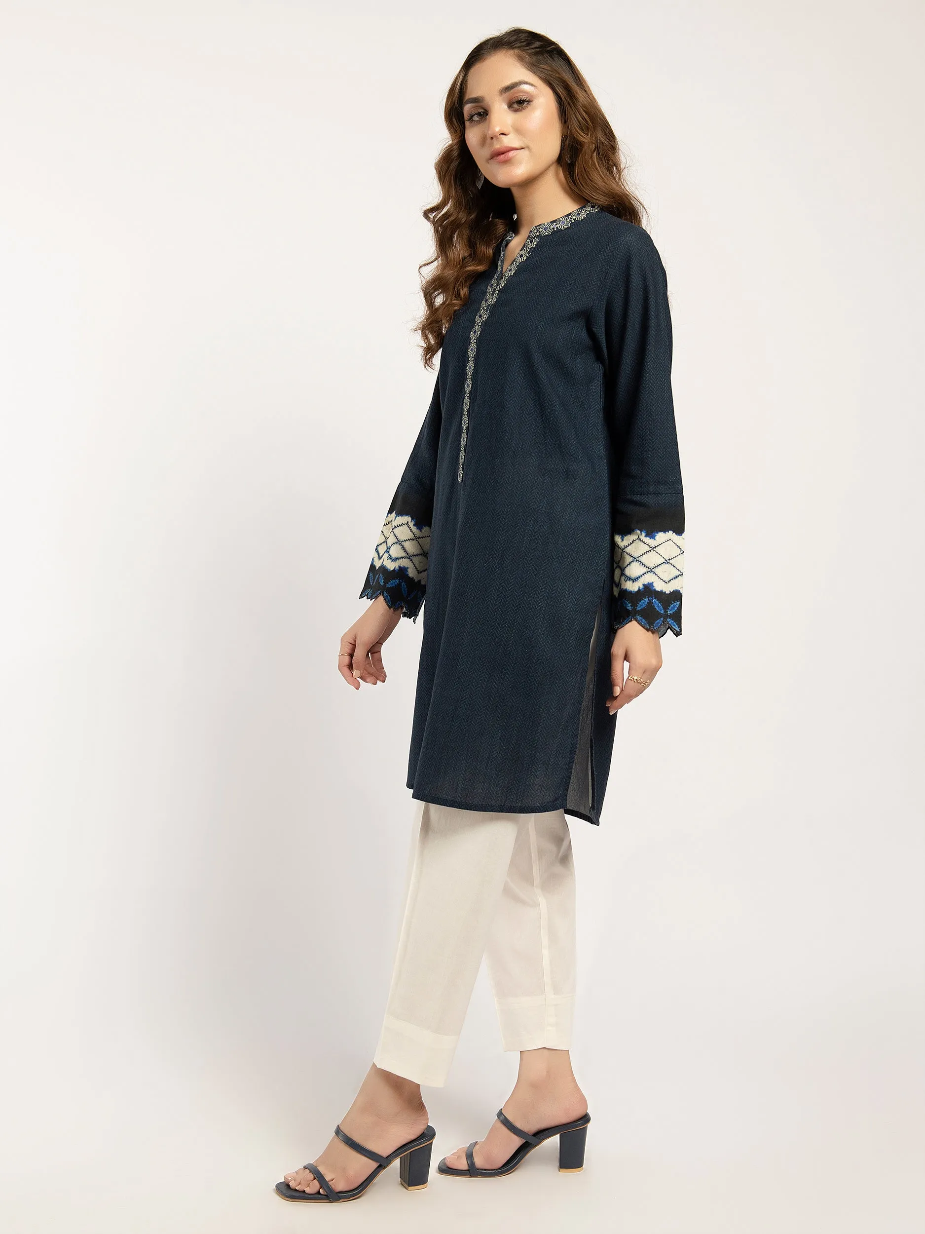 Winter Cotton Shirt-Embroidered (Pret)