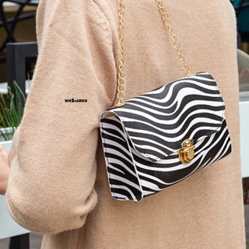 Women Bag Luxury Designer with Chain Shoulder Bag Leopard Print Leather Handbag Ladies Fashion Crossbody Bag Casual Tote