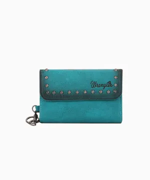 Wrangler Studded Accents Tri-fold Key-Chain Wallet