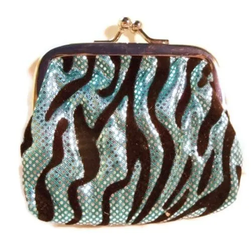 Zebra Sparkle Coin Purse